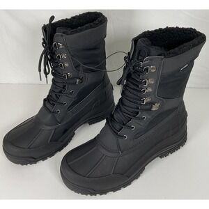 NWOB Men's Aleader Black Snow Boots AL191102M Thinsulate - Size 11